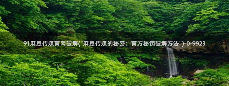 麻豆演员资料